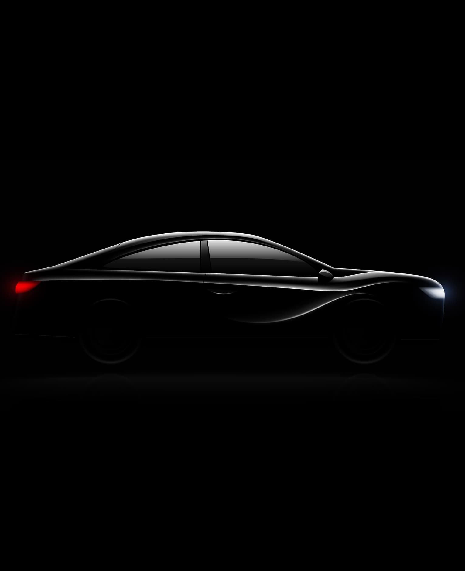 Luxury vehicle silhouette